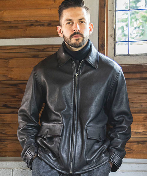 MR.OLIVE/HAIR SHEEP SOFT LEATHER / TYPE M421A FLIGHT JACKET ミスターオリーブ/ヘアーシープソフトレザー / M421A フライトジャケット